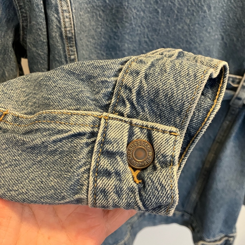 Levi's Dark Blue Denim Jacket  Xsmall - Picture 7 of 12